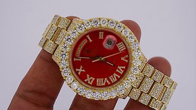 Rolex iced hotsell out red face